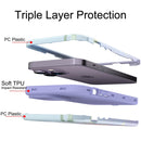 For iPhone 14 Pro Varnishing Water Stick TPU + Hard Plastic Phone Case(10046 Flower)