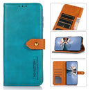 For Xiaomi Redmi K50 Ultra/12T/12T Pro KHAZNEH Dual-color Cowhide Texture Leather Phone Case(Blue)