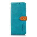 For Xiaomi Redmi K50 Ultra/12T/12T Pro KHAZNEH Dual-color Cowhide Texture Leather Phone Case(Blue)
