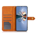 For Xiaomi Redmi K50 Ultra/12T/12T Pro KHAZNEH Dual-color Cowhide Texture Leather Phone Case(Brown)