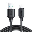 JOYROOM S-UL012A9 2.4A USB to 8 Pin Fast Charging Data Cable, Length:2m(Black)