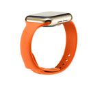 For Apple Watch 5/4 44mm & 3/2/1 42mm Thin Silicone Watch Band(Orange)