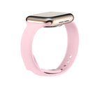 For Apple Watch 5/4 44mm & 3/2/1 42mm Thin Silicone Watch Band(Pink)