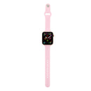 For Apple Watch 5/4 44mm & 3/2/1 42mm Thin Silicone Watch Band(Pink)