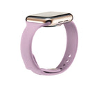 For Apple Watch 5/4 44mm & 3/2/1 42mm Thin Silicone Watch Band(Purple)