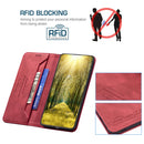 For Xiaomi 12T / 12T Pro / Redmi K50 Ultra Magnetic RFID Blocking Anti-Theft Leather Phone Case(Red)