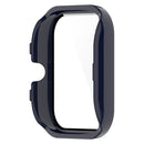 For Amazfit GTS4 Mini PC + Tempered Glass Integrated Protective Watch Case(Ink Blue)