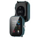 For Amazfit GTS4 Mini PC + Tempered Glass Integrated Protective Watch Case(Pine Green)