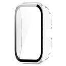 For Amazfit GTS4 Mini PC + Tempered Glass Integrated Protective Watch Case(Transparent White)