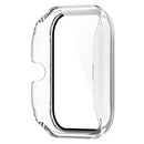 For Amazfit GTS4 Mini PC + Tempered Glass Integrated Protective Watch Case(Transparent White)