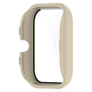 For Amazfit GTS4 Mini PC + Tempered Glass Integrated Protective Watch Case(Ivory White)