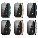 For Amazfit GTS4 Mini PC + Tempered Glass Integrated Protective Watch Case(Ivory White)
