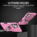For Infinix Hot 12i Ring Holder Armor Hybrid Phone Case(Pink)