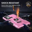 For Infinix Hot 12i Ring Holder Armor Hybrid Phone Case(Pink)