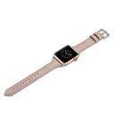 For Apple Watch 5/4 40mm & 3/2/1 38mm Thin Leather Watch Band(Pink)