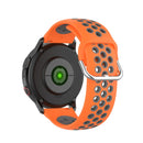 For Galaxy Watch Active2 / Active 20mm Clasp Two Color Sport Watch Band(Orange + Grey)
