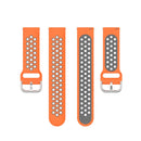 For Galaxy Watch Active2 / Active 20mm Clasp Two Color Sport Watch Band(Orange + Grey)