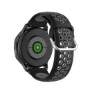 For Galaxy Watch Active2 / Active 20mm Clasp Two Color Sport Watch Band(Black + Grey)