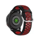 For Galaxy Watch Active2 / Active 20mm Clasp Two Color Sport Watch Band(Red + Black)