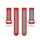 For Galaxy Watch Active2 / Active 20mm Clasp Two Color Sport Watch Band(Red + Grey)