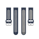 For Galaxy Watch Active2 / Active 20mm Clasp Two Color Sport Watch Band(Blue + Grey)