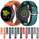 For Galaxy Watch Active2 / Active 20mm Clasp Two Color Sport Watch Band(Orange + Grey)
