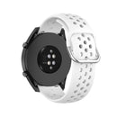 For Huawei Watch GT 46mm / 42mm / GT2 46mm 22mm Clasp Solid Color Sport Watch Band(White)