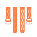 For Huawei Watch GT 46mm / 42mm / GT2 46mm 22mm Clasp Solid Color Sport Watch Band(Orange)