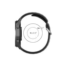For Huawei Watch GT 46mm / 42mm / GT2 46mm 22mm Clasp Solid Color Sport Watch Band(Black)