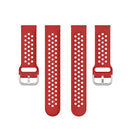 For Huawei Watch GT 46mm / 42mm / GT2 46mm 22mm Clasp Solid Color Sport Watch Band(Red)