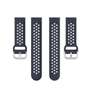 For Huawei Watch GT 46mm / 42mm / GT2 46mm 22mm Clasp Solid Color Sport Watch Band(Dark Blue)