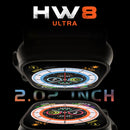 HW8 Ultra 2.02 inch TFT Screen Smart Watch, IP67 Waterproof Support Heart Rate & Blood Oxygen Monitoring / Multiple Sports Modes(Grey)