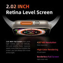 HW8 Ultra 2.02 inch TFT Screen Smart Watch, IP67 Waterproof Support Heart Rate & Blood Oxygen Monitoring / Multiple Sports Modes(Grey)