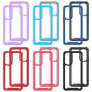 For Motorola Moto Edge 30 Starry Sky Solid Color TPU Clear PC Phone Case(Frosted Pink)