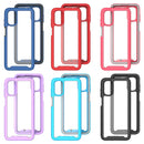 For Motorola Moto G22 / E32 Starry Sky Solid Color TPU Clear PC Phone Case(Red)