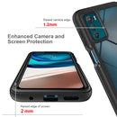 For Motorola Moto G42 Starry Sky Solid Color TPU Clear PC Phone Case(Sky Blue)