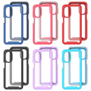 For Motorola Moto G52 / G82 Starry Sky Solid Color TPU Clear PC Phone Case(Red)