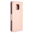 For Xiaomi Redmi Note 9S / Note 9 Pro / Note 9 Pro Max Two Butterflies Embossing Pattern Horizontal Flip Leather Case with Holder & Card Slot & Wallet & Lanyard(Rose Gold)