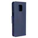 For Xiaomi Redmi Note 9S / Note 9 Pro / Note 9 Pro Max Two Butterflies Embossing Pattern Horizontal Flip Leather Case with Holder & Card Slot & Wallet & Lanyard(Dark Blue)