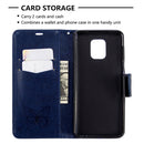 For Xiaomi Redmi Note 9S / Note 9 Pro / Note 9 Pro Max Two Butterflies Embossing Pattern Horizontal Flip Leather Case with Holder & Card Slot & Wallet & Lanyard(Dark Blue)