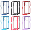 For Honor X9 4G / 5G / Magic 4 Lite Starry Sky Solid Color Shockproof TPU Clear PC Phone Case(Purple)