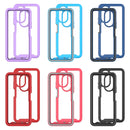 For Honor X7 Starry Sky Solid Color Shockproof TPU Clear PC Phone Case(Sky Blue)