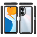 For Honor X7 Starry Sky Solid Color Shockproof TPU Clear PC Phone Case(Black)