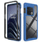 For OnePlus 10 Pro Starry Sky Solid Color Shockproof TPU Clear PC Phone Case(Dark Blue)