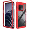 For OnePlus 10 Pro Starry Sky Solid Color Shockproof TPU Clear PC Phone Case(Red)