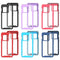 For OnePlus 10 Pro Starry Sky Solid Color Shockproof TPU Clear PC Phone Case(Red)