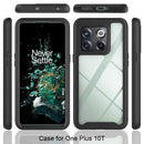 For OnePlus 10T Starry Sky Solid Color Shockproof TPU Clear PC Phone Case(Sky Blue)