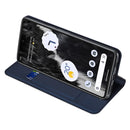 For Google Pixel 7 Pro DUX DUCIS Skin Pro Series Flip Leather Phone Case(Blue)