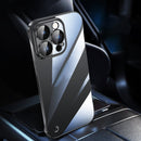 For iPhone 13 Pro Electroplating Frameless Clear PC Phone Case(Black)