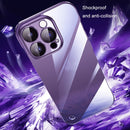 For iPhone 13 Pro Electroplating Frameless Clear PC Phone Case(Black)